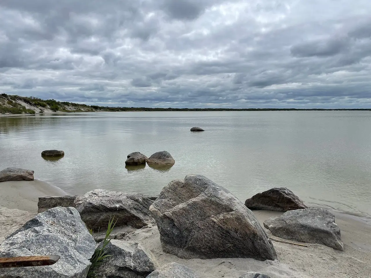Rocks on the shoreline, 2023
